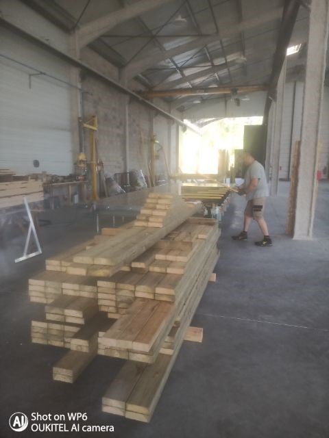 Fabrication de murs ossature bois
