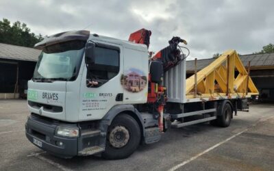 Livraison d’une charpente bois destination Dordogne