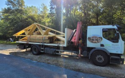 Livraison d’une charpente bois Dordogne